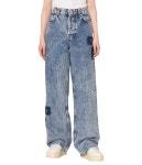 [WOMEN] GANNI 가니 24SS Patch Denim Izey 패치 데님 J1433 : 피클오사카