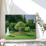 모네 정원 속 여인 인테리어 액자 명화 그림 감성 거실 뮤라섹 : 뮤라섹스토어