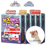닥터헬퍼 캐릭터 키즈밴드 16매입 자동차 모양 반창고 유아 어린이 혼합 밴드 5개 : 대상메디칼