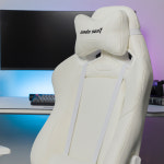 안다시트 비앙코 화이트 컴퓨터 게이밍의자 PC방의자 비제이 여캠 방송용체어 : 안다시트 스토어