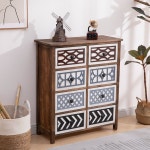 엔틱 서랍장 원목 엔틱서랍장 우드 옷 4단 옷수납장 캐비넷 : 멸칭기