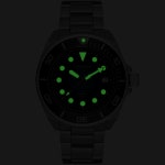 드레드노트 다이버 오토매틱 메탈밴드 시계 G9029SBK-GN : 에리스골드