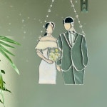 웨딩 썬캐쳐 주문제작 / 결혼선물 : 청월호야:스테인드글라스