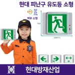 현대 피난구유도등 소형 벽부형 /복도통로 좌방향 우방향 양방향 /도매업체 /라윤이 : 부림소방