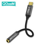 큐짐 USB C타입 to 3.5mm, DAC내장 AUX 이어폰 오디오 젠더 12cm : 펌킨 마켓