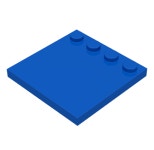 레고부품 변형타일 [Blue] Tile, Modified 4 x 4 with Studs on Edge (6179/6114272/617923) 브릭마켓 : 브릭마켓