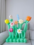 [완제품]포레스트 벌룬플라워팟 풍선꽃밭 포토존 생일파티 대전 세종 : 블루밍벌룬 풍선꽃다발