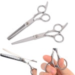 셀프이발 앞머리용 미용가위 아기 헤어컷 가정용 숱치기 가위 장력조절 전문가용 커팅도구 : 시즐스토어