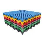 조립식발판 깔판 세차장 바닥 공장 마루 데크 플라스틱 40x40cm : RaruA