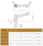 CLN-WS-12 부영금속공업 비와이하드웨어 클램프 레버 손잡이 기계핸들 산업용 공업용 너트형 스텐 스테인리스 : 부영금속