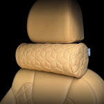 위드차차차 차량용 목쿠션 자동차 목베개 메모리 폼 헤드레스트 가죽 : 위드차차차