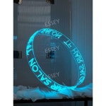 천장 네온조명 LED 주문제작 원형 아크릴 간판 80CM : RaruA