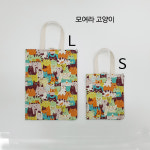 와글 고양이 파우치 /미니백/ 아이패드 /원핸들백 (2사이즈) 에코백 : 김언니공방