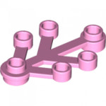 레고부품 식물 - Bright Pink Plant Leaves 4 x 3 (2423/6329957) 브릭마켓 : 브릭마켓