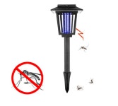 야외 태양광 자동충전 모기퇴치기 태양광 센서 충전 조명등 정원등 겸용 : 금빛차오름