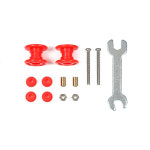 [미니카부품] JR Low Friction PLASTIC DOUBLE ROLLERS 13-13mm Red : 조이하비