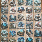 London Gifties 마스킹 테이프 Books under a spell 3D Gloss PET 10m LG 282(cut) : 톤페이퍼