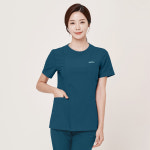 굿유 유니폼 지퍼형 라운드넥 간호복 병원복 병원 간호사 수술복 : Good.U 굿유