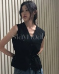 (차콜 당일) repeller 리펠러 포그 스트라이프 베스트 V넥 민소매 조끼 (2c) : 스테이노아