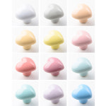 감성 인테리어 손잡이 귀여운 싱글 홀 원형 서랍 컬러 세라믹 옷장 문짝 방 크리스탈 : DG멀티샵