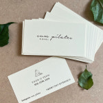 썸아이 필라테스 요가 뷰티 샵 미용실 아이보리 감성 명함 제작 디자인진리 : 디자인진리