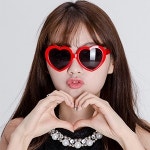 하트 생일파티 용품 안경 : 방앗간상회