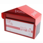 전원주택 빨강우체통 단독주택 집들이선물 미니 우편함 오피스텔 다세대주택 원룸 빌라 : 굿.모닝글로리