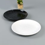 업소용 원접시 유광 원형접시 뷔페 일식 회접시 식당 화이트 1호 : 주방맛집