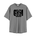 빅 GYM 워리어 머슬가이 짐웨어 통기성 메쉬 헬스 오버핏 반팔 : 피지크히어로