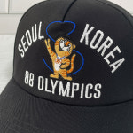 서울 코리아 볼캡 호돌이 오륜기 레트로 자수 남녀공용 야구모자 : capjoa