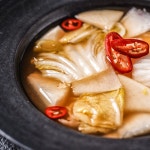 춘천 통나무집닭갈비 나박김치 물김치 2kg : 통나무집닭갈비