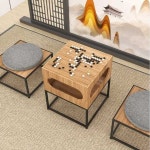 바둑테이블 오목판 선물 책상 오목 좌식 대국 경로당 A 모델 (디자인 사진참조) : 키엔스토어