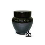 꿀단지 B타입 흑색(600g)-꿀단지/홍삼단지/한의원단지/도자기/도자단지/유리병/다용도단지 : 한우리한방