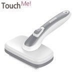 TM 개 고양이 브러시 털 빠짐 및 그루밍 화이트칼라 : 터치미 스토어