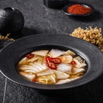 춘천 통나무집닭갈비 나박김치 물김치 2kg : 통나무집닭갈비