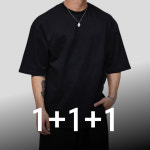 3PACK 특양면 무지오버핏반팔(FREE SIZE) : 베나핏