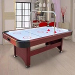 오락실 에어하키 게임 테이블 아이스하키 펍 휴게실 2인용 손 아이스하키 보드 게임 5종 : 투엑스알