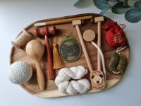 돌잡이용품 11종 세트 셀프 전통 첫돌상 대여 소품 명주실 판사봉 마패 청진기 실타래 : 모던한파티