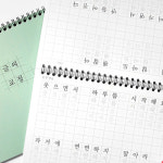 바른 글씨 쓰기 연습 스프링공책 예쁜글씨 교정 노트 : HH : 하트히트