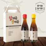 단1회 착유한 고소한 참기름 1병 + 들기름 1병 : 착한밥상