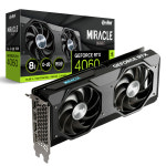 이엠텍 지포스 RTX 4060 MIRACLE BLACK D6 8GB 그래픽카드 : 샵미디어