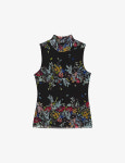 테드베이커 여성 민소매 TED BAKER Delhia graphic-print high-neck stretch-mesh top : 그린나래샵