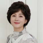 여자단발머리펌 숏커트 단발파마 중년 엄마가발 여성 레이스스킨 통가발 볼륨 디지털 펌 : 유걸스