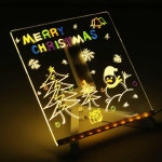 공감쇼핑 LED 아크릴 메모보드 무드등 마카 포함 20x20cm led메모판 : 공감쇼핑A