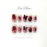 아르떼블랑 붉은 장미 정원 네일팁 : 허니퓨어