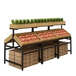 과일 진열 선반 빵집 디스플레이 매대 카페 베이커리 가판대 빵 단 3단 평면 80x40x138cm : 하이플랜