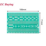 단일 측면 SMD 범용 PCB 회로 기판 전송 어댑터 테스트 플레이트, IC 저항기 캐패시터 다이오드, 트랜지스터, 7x11cm : 팔콘물류