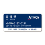 이름스티커 보험영업스티커제작 한국암웨이 AMWAY 샘플 무료디자인(048) - 5백매부터 : 퍼펙트명함