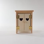 미니어처 돌하우스 가구/ 하트장 캐비넷 소품장 Heart cabinet 핸드메이드/양문 : 토리데코