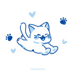 맥스존 바이오 수모 실리콘 귀여운 편한 엠보 수영모자 우다다냥화이트 : 맥스존